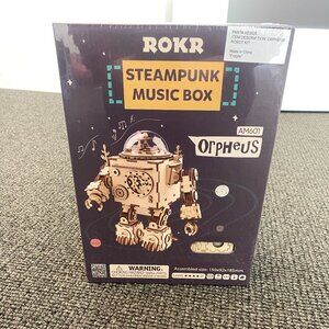 Unopened!  Orpheus Robot Steampunk Music Box | Build A Robot Toy!